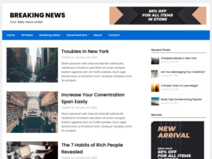 Minimalist Newspaper