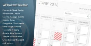 WordPress Pro Event Calendar WordPress plugin