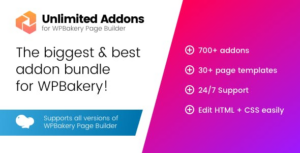 Unlimited Addons for WPBakery Page Builder WordPress plugin